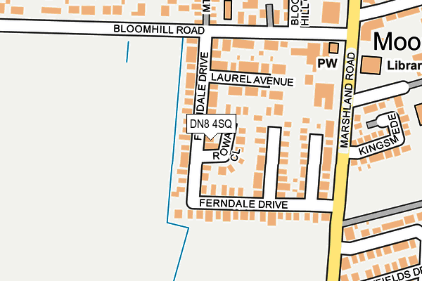 DN8 4SQ map - OS OpenMap – Local (Ordnance Survey) DN8 4SQ map - OS OpenMap – Local (Ordnance Survey)