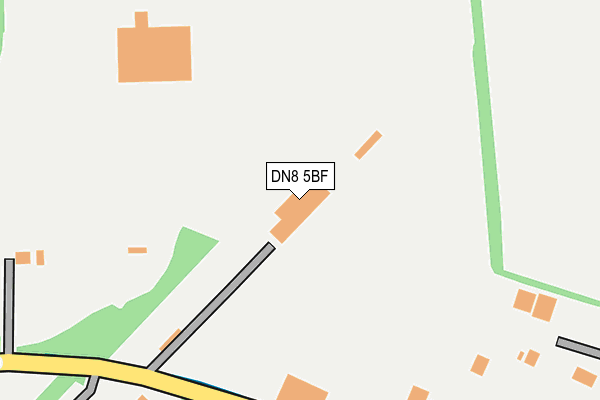 DN8 5BF map - OS OpenMap – Local (Ordnance Survey) DN8 5BF map - OS OpenMap – Local (Ordnance Survey)