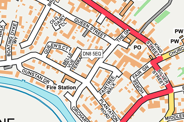 DN8 5EQ map - OS OpenMap – Local (Ordnance Survey) DN8 5EQ map - OS OpenMap – Local (Ordnance Survey)