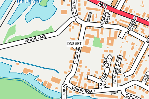 DN8 5ET map - OS OpenMap – Local (Ordnance Survey) DN8 5ET map - OS OpenMap – Local (Ordnance Survey)