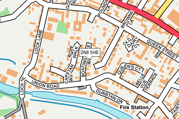 DN8 5HB map - OS OpenMap – Local (Ordnance Survey) DN8 5HB map - OS OpenMap – Local (Ordnance Survey)