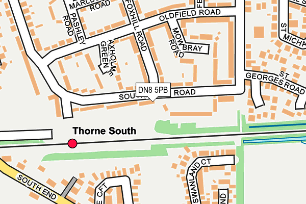 DN8 5PB map - OS OpenMap – Local (Ordnance Survey) DN8 5PB map - OS OpenMap – Local (Ordnance Survey)