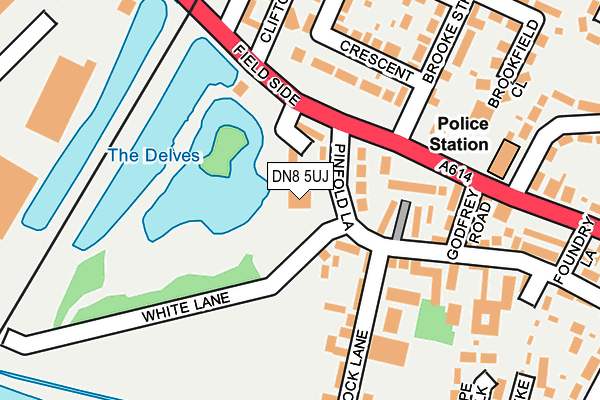 DN8 5UJ map - OS OpenMap – Local (Ordnance Survey) DN8 5UJ map - OS OpenMap – Local (Ordnance Survey)