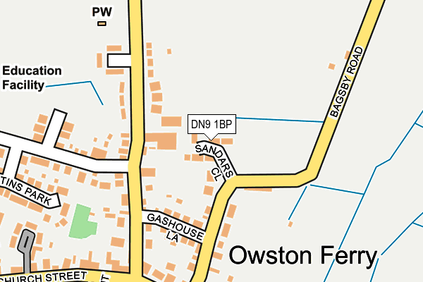 DN9 1BP map - OS OpenMap – Local (Ordnance Survey) DN9 1BP map - OS OpenMap – Local (Ordnance Survey)