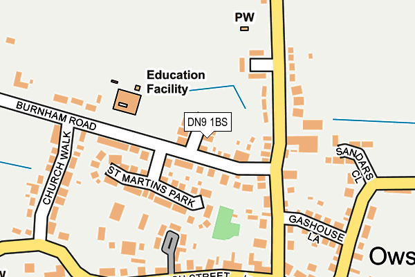 DN9 1BS map - OS OpenMap – Local (Ordnance Survey) DN9 1BS map - OS OpenMap – Local (Ordnance Survey)
