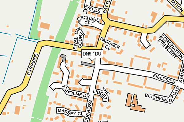 DN9 1DU map - OS OpenMap – Local (Ordnance Survey) DN9 1DU map - OS OpenMap – Local (Ordnance Survey)