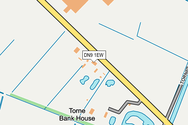 DN9 1EW map - OS OpenMap – Local (Ordnance Survey)