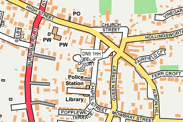 DN9 1HH map - OS OpenMap – Local (Ordnance Survey) DN9 1HH map - OS OpenMap – Local (Ordnance Survey)