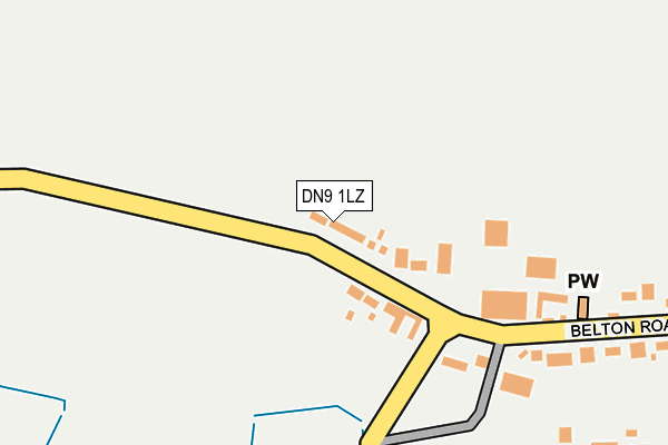 DN9 1LZ map - OS OpenMap – Local (Ordnance Survey) DN9 1LZ map - OS OpenMap – Local (Ordnance Survey)