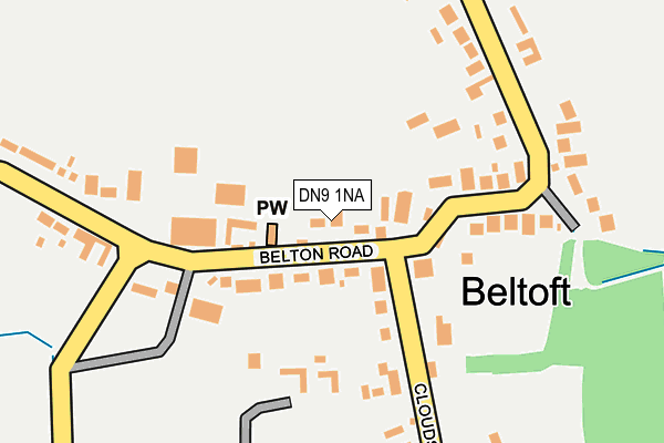 DN9 1NA map - OS OpenMap – Local (Ordnance Survey) DN9 1NA map - OS OpenMap – Local (Ordnance Survey)