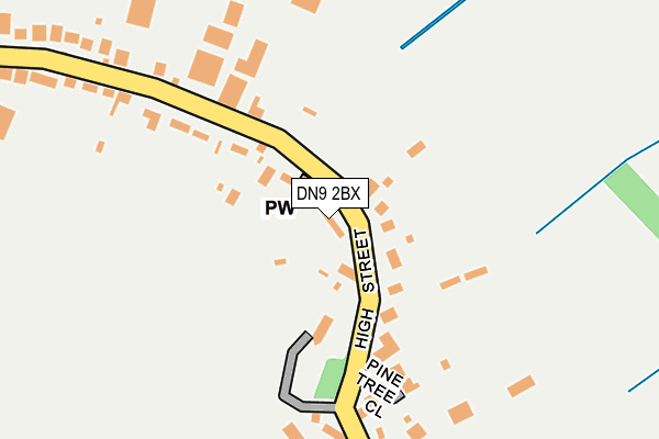 DN9 2BX map - OS OpenMap – Local (Ordnance Survey) DN9 2BX map - OS OpenMap – Local (Ordnance Survey)