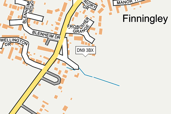 DN9 3BX map - OS OpenMap – Local (Ordnance Survey) DN9 3BX map - OS OpenMap – Local (Ordnance Survey)