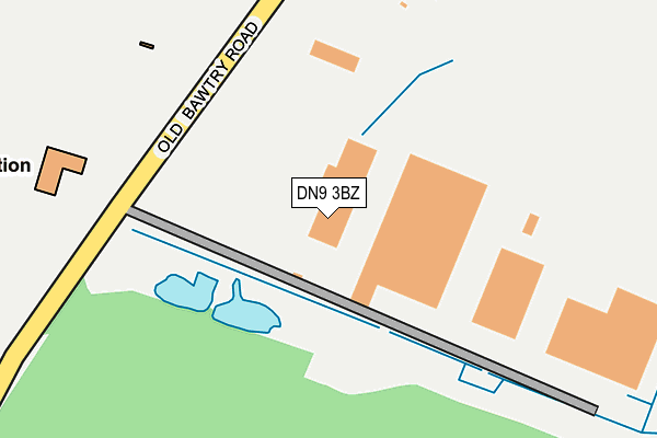 DN9 3BZ map - OS OpenMap – Local (Ordnance Survey) DN9 3BZ map - OS OpenMap – Local (Ordnance Survey)