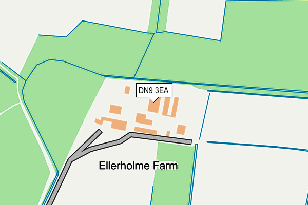 DN9 3EA map - OS OpenMap – Local (Ordnance Survey)