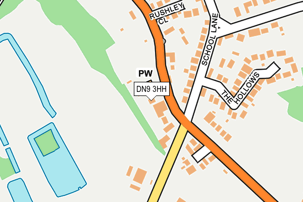 DN9 3HH map - OS OpenMap – Local (Ordnance Survey) DN9 3HH map - OS OpenMap – Local (Ordnance Survey)