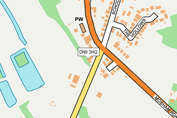 DN9 3HQ map - OS OpenMap – Local (Ordnance Survey) DN9 3HQ map - OS OpenMap – Local (Ordnance Survey)