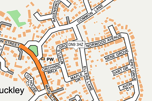 DN9 3HZ map - OS OpenMap – Local (Ordnance Survey) DN9 3HZ map - OS OpenMap – Local (Ordnance Survey)