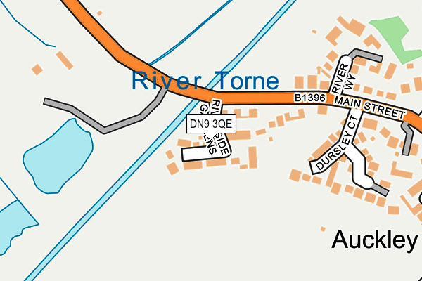 DN9 3QE map - OS OpenMap – Local (Ordnance Survey) DN9 3QE map - OS OpenMap – Local (Ordnance Survey)