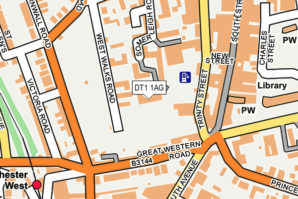 DT1 1AG map - OS OpenMap – Local (Ordnance Survey) DT1 1AG map - OS OpenMap – Local (Ordnance Survey)