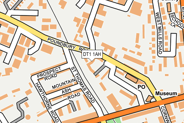 DT1 1AH map - OS OpenMap – Local (Ordnance Survey) DT1 1AH map - OS OpenMap – Local (Ordnance Survey)
