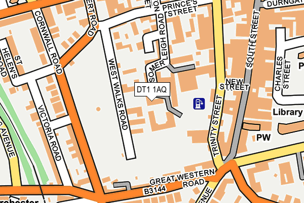 DT1 1AQ map - OS OpenMap – Local (Ordnance Survey) DT1 1AQ map - OS OpenMap – Local (Ordnance Survey)