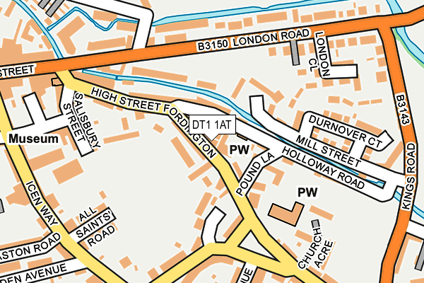 DT1 1AT map - OS OpenMap – Local (Ordnance Survey) DT1 1AT map - OS OpenMap – Local (Ordnance Survey)