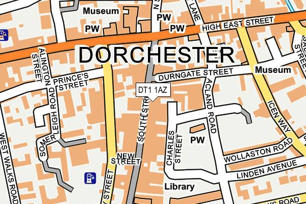 DT1 1AZ map - OS OpenMap – Local (Ordnance Survey) DT1 1AZ map - OS OpenMap – Local (Ordnance Survey)