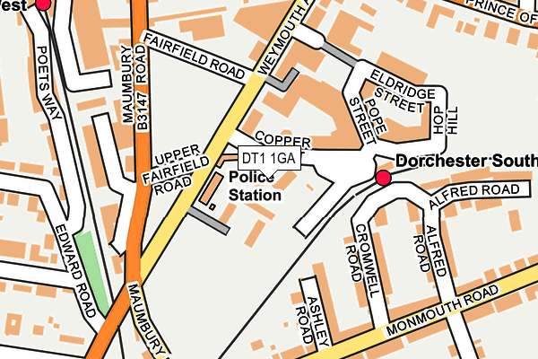 DT1 1GA map - OS OpenMap – Local (Ordnance Survey) DT1 1GA map - OS OpenMap – Local (Ordnance Survey)