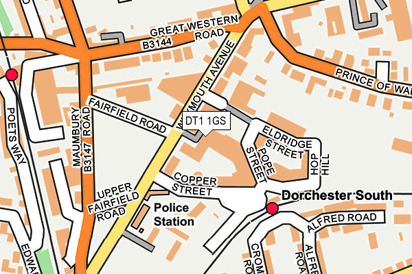 DT1 1GS map - OS OpenMap – Local (Ordnance Survey) DT1 1GS map - OS OpenMap – Local (Ordnance Survey)