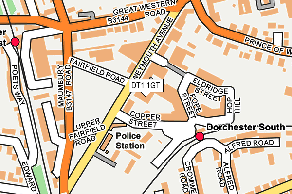 DT1 1GT map - OS OpenMap – Local (Ordnance Survey) DT1 1GT map - OS OpenMap – Local (Ordnance Survey)