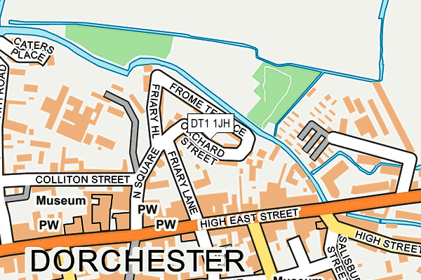 DT1 1JH map - OS OpenMap – Local (Ordnance Survey)