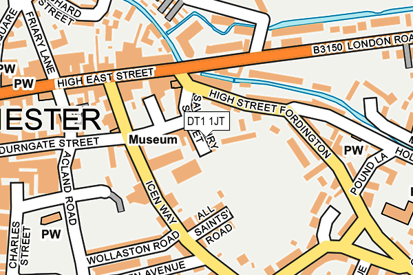 DT1 1JT map - OS OpenMap – Local (Ordnance Survey) DT1 1JT map - OS OpenMap – Local (Ordnance Survey)