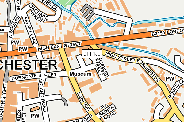 DT1 1JU map - OS OpenMap – Local (Ordnance Survey) DT1 1JU map - OS OpenMap – Local (Ordnance Survey)