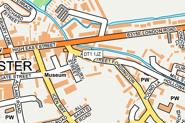 DT1 1JZ map - OS OpenMap – Local (Ordnance Survey) DT1 1JZ map - OS OpenMap – Local (Ordnance Survey)