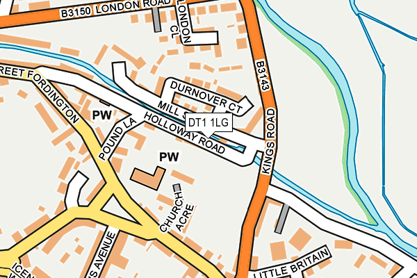 DT1 1LG map - OS OpenMap – Local (Ordnance Survey) DT1 1LG map - OS OpenMap – Local (Ordnance Survey)