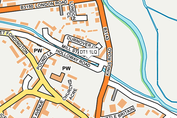 DT1 1LQ map - OS OpenMap – Local (Ordnance Survey) DT1 1LQ map - OS OpenMap – Local (Ordnance Survey)