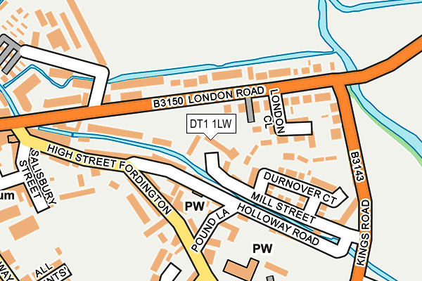 DT1 1LW map - OS OpenMap – Local (Ordnance Survey) DT1 1LW map - OS OpenMap – Local (Ordnance Survey)