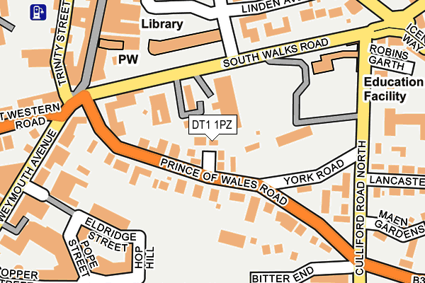 DT1 1PZ map - OS OpenMap – Local (Ordnance Survey) DT1 1PZ map - OS OpenMap – Local (Ordnance Survey)