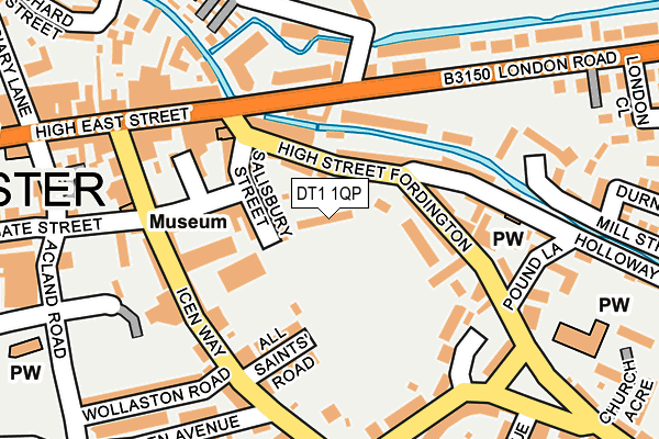 DT1 1QP map - OS OpenMap – Local (Ordnance Survey) DT1 1QP map - OS OpenMap – Local (Ordnance Survey)