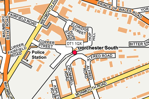 DT1 1QX map - OS OpenMap – Local (Ordnance Survey) DT1 1QX map - OS OpenMap – Local (Ordnance Survey)