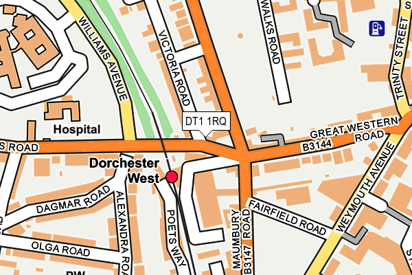 DT1 1RQ map - OS OpenMap – Local (Ordnance Survey) DT1 1RQ map - OS OpenMap – Local (Ordnance Survey)