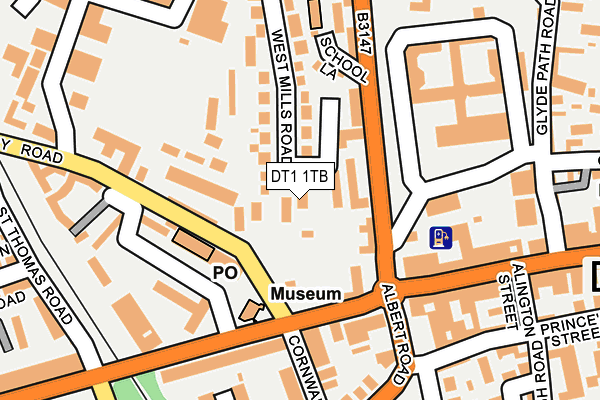 DT1 1TB map - OS OpenMap – Local (Ordnance Survey) DT1 1TB map - OS OpenMap – Local (Ordnance Survey)