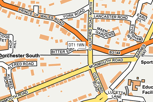 DT1 1WN map - OS OpenMap – Local (Ordnance Survey) DT1 1WN map - OS OpenMap – Local (Ordnance Survey)