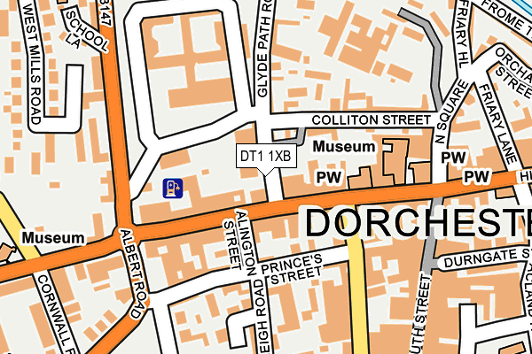 DT1 1XB map - OS OpenMap – Local (Ordnance Survey) DT1 1XB map - OS OpenMap – Local (Ordnance Survey)