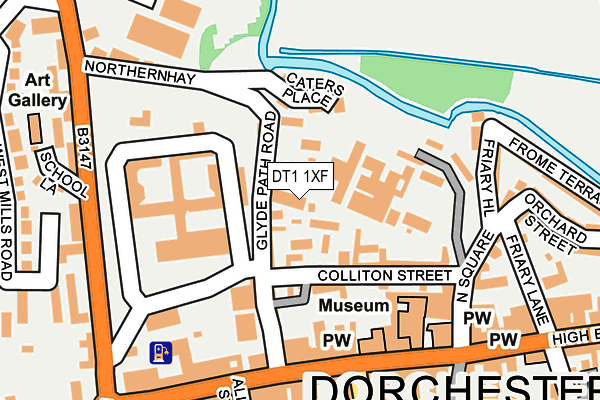 DT1 1XF map - OS OpenMap – Local (Ordnance Survey) DT1 1XF map - OS OpenMap – Local (Ordnance Survey)