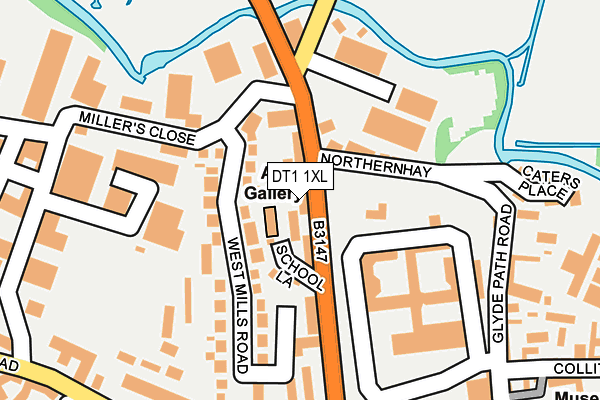 DT1 1XL map - OS OpenMap – Local (Ordnance Survey) DT1 1XL map - OS OpenMap – Local (Ordnance Survey)