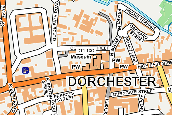 DT1 1XQ map - OS OpenMap – Local (Ordnance Survey) DT1 1XQ map - OS OpenMap – Local (Ordnance Survey)