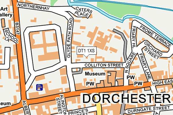 DT1 1XS map - OS OpenMap – Local (Ordnance Survey) DT1 1XS map - OS OpenMap – Local (Ordnance Survey)