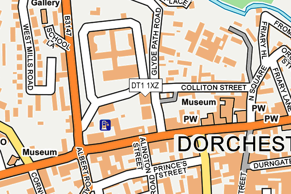 DT1 1XZ map - OS OpenMap – Local (Ordnance Survey) DT1 1XZ map - OS OpenMap – Local (Ordnance Survey)