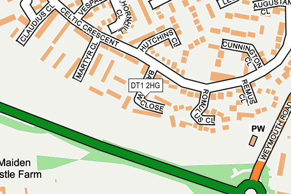 DT1 2HG map - OS OpenMap – Local (Ordnance Survey) DT1 2HG map - OS OpenMap – Local (Ordnance Survey)